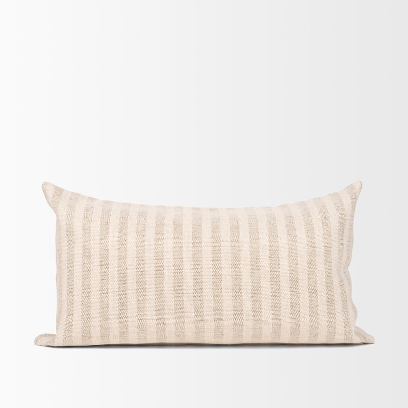  Housse de coussin en lin, 14 po x 26 po, Rectangulaire