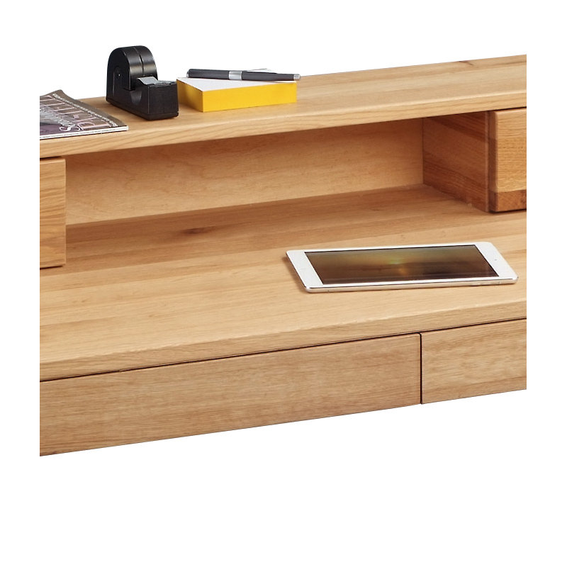 Epernay 110cm W Rectangular Secretary Desk, Wild Oak