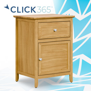 Table d'appoint avec tiroir simple et armoire de rangement ClickDecor Alcott