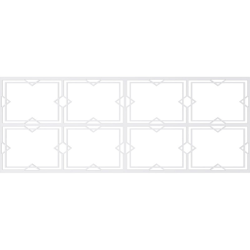 36.25'' H x 94.5'' W x 0.38'' D Expanded Cellular PVC Wainscot Panelling