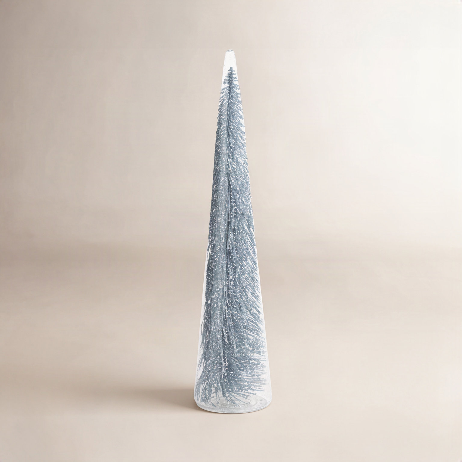 Tabletop Christmas Tree, 15.5" H x 3.5" W x 3.5" D, Champagne