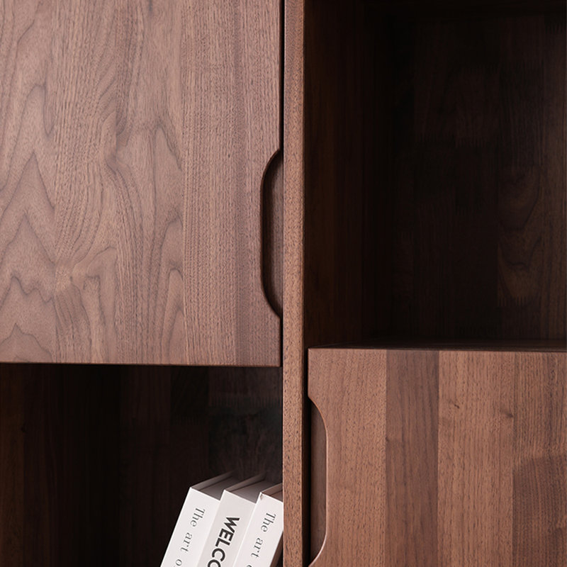 Bibliothèque simple en bois massif de style italien