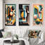 «Retro Elementary Geometrics», 3 pièces sur toile-2107969782-2107969783