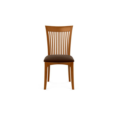 Chaise d'appoint rembourrée à dossier en lattes Sarah