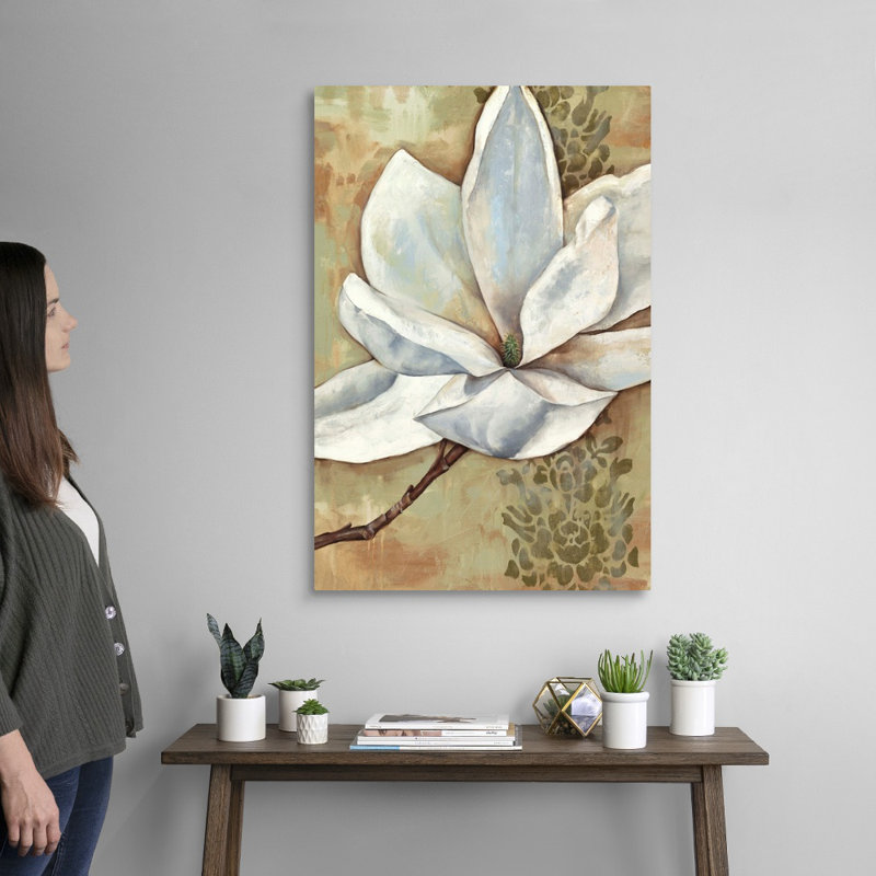 Magnolia Majesty II, art mural sur toile, H 24 po x l 36 po x P 1,25 po, Toile tendue