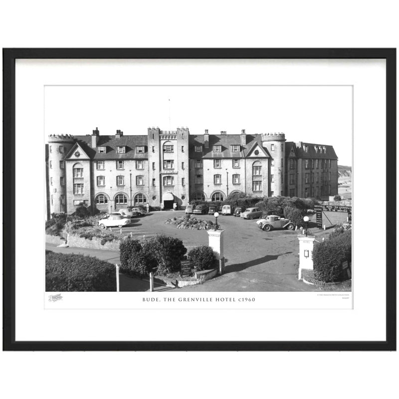 Bude, The Grenville Hotel C1960 - Single Picture Frame Print on Wood, 45cm H x 60cm W x 2.3cm D