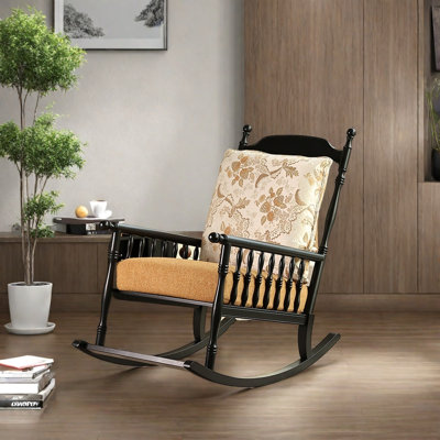 Chaise longue confortable en bois massif