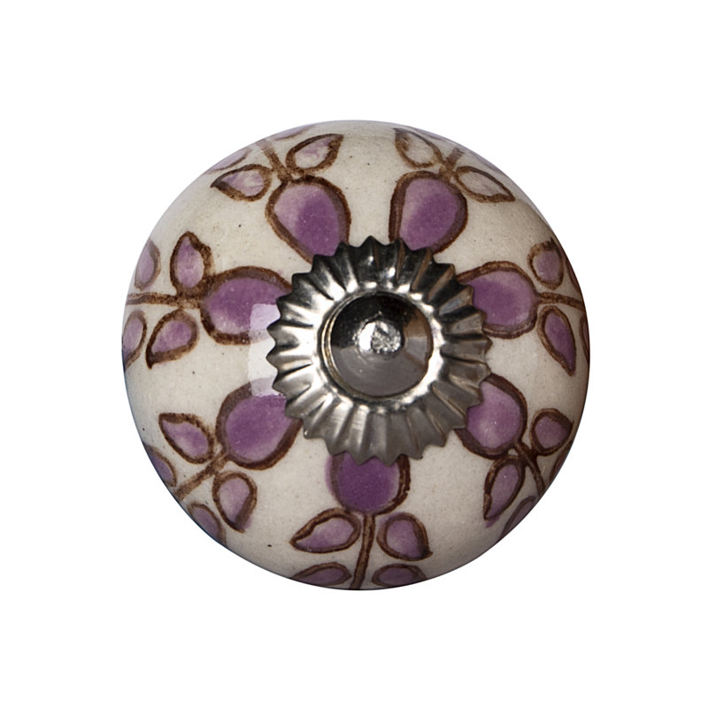 Hand Painted 1 1/2" Diameter Round Knob