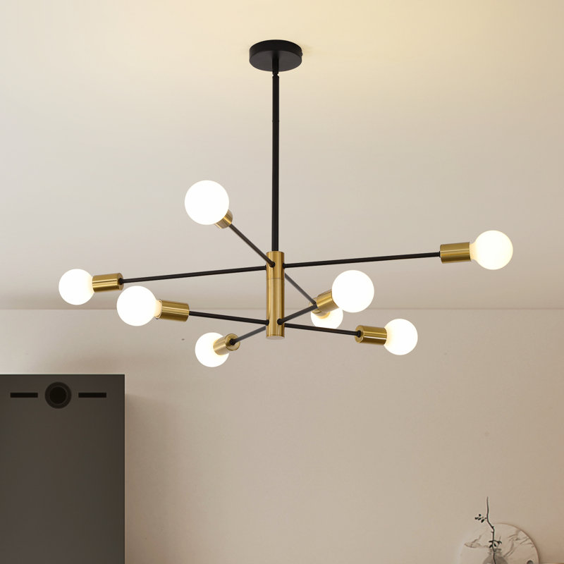 Cobina 8 - Light Sputnik Chandelier, Gold