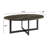 Wexford Collection val Solid Wood Veneer Coffee Table with Metal Frame – Rustic Industrial Living Room Accent Table, Sturdy Hardwood Top, Modern Farmhouse Style, 48"-614584412