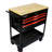 3 Drawers Multifunctional Tool Cart With Wheels And Wooden Top