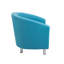 Pyrmont Faux Leather Barrel Chair-27962291