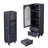 Tall Storage Cabinet Display Cabinet With Tempered Glass Door, Two Drawers And An Adjustable Shelf Spacious Storage Solutions, For Living Room, Bedroom, Kitchen And Office-295328077