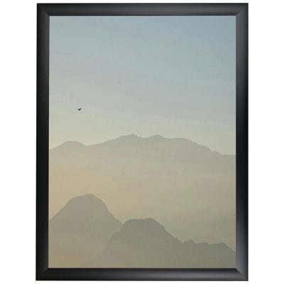 22x28 Picture Frame Black Simply Poly , 1.25 Inch Polystyrene Moulding , Includes Acrylic and Backing , Wall Display Frame for Art, Posters, or Photos 