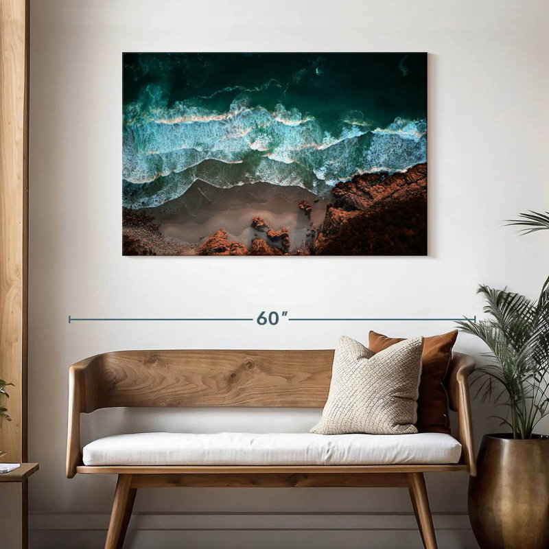 Gillard Coastal Ocean Waves, 30" H x 45" W