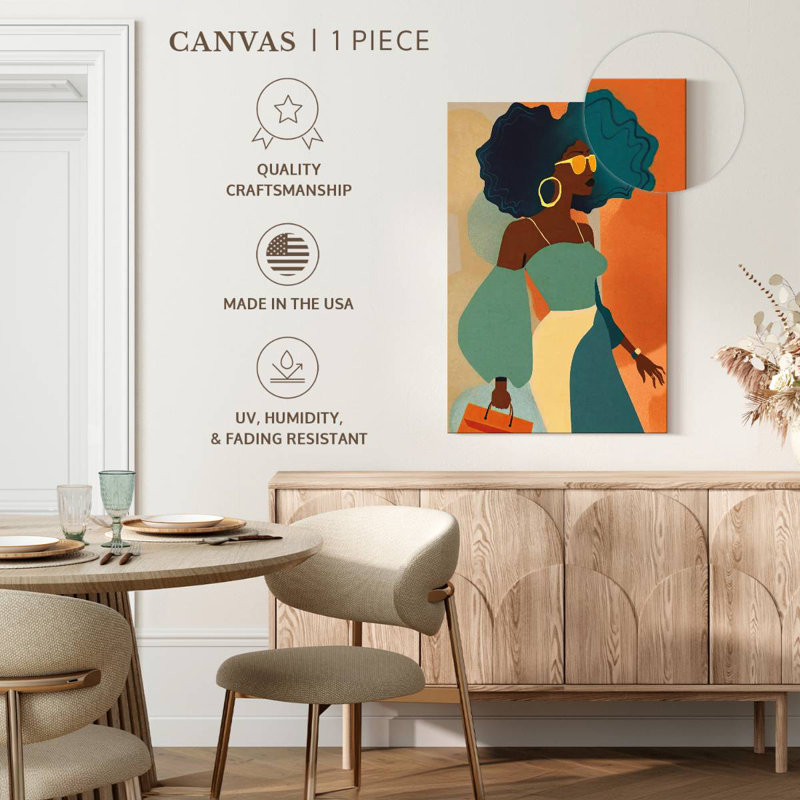 Latina Afro Glam, H 39 po x l 26 po