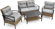 Aafreen 4 piece Sofa Seating Group with Cushions