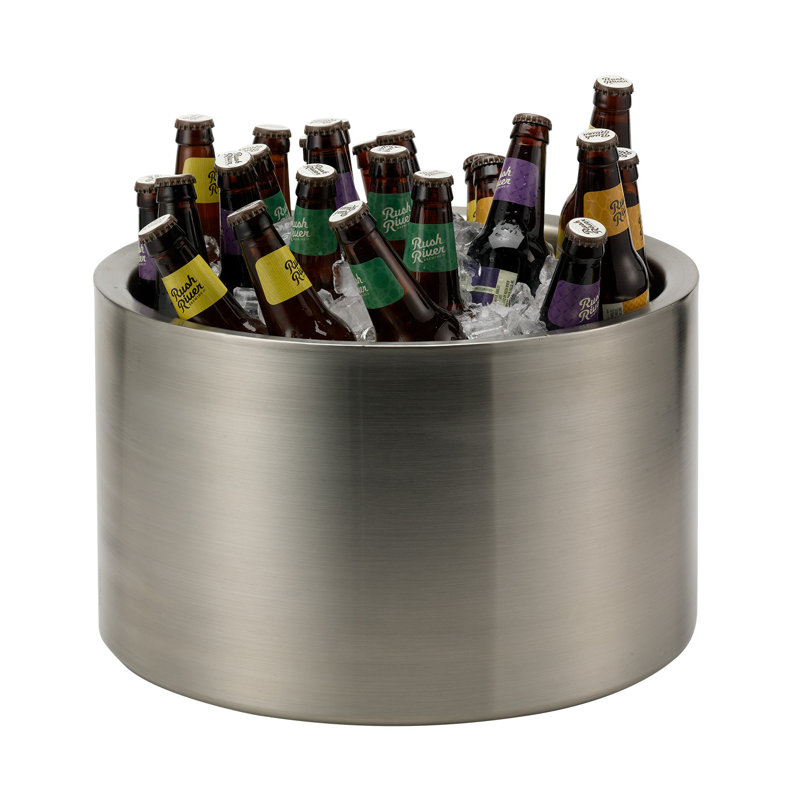 Double Wall Party Beverage Tub, 10" H x 16.5" W x 16.5" D