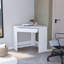 Bureau de coin blanc spacieux avec tiroir