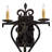 Fleur-de-lis Candle Wall Light