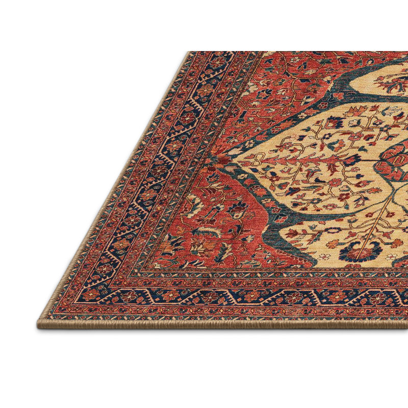 Tapis abstrait à motif abstrait moderne, Rectangle 5 pi x 7 pi