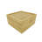 Bamboo Box 7" x 7" x 4" with 4 Cell Removable Partition Storage Condiment Tray with Lid