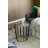 Maymie Glass Top End Table