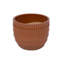 Ensemble de 4 pots de fleurs bruns
