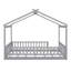 Structure de lit en bois avec clôture, pour enfants, adolescents, filles et garçons-616671459-616671458