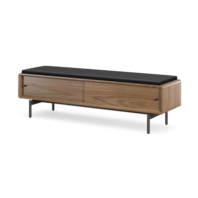 LINQ Leather Storage Bench