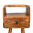 Solid Wood Mini Oakish Curve Open Nightstand