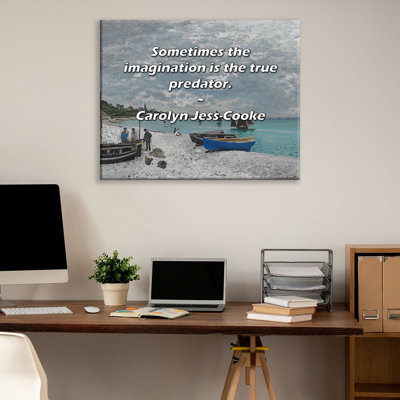 Astoria Grand Gallery Wrapped Canvas By Carolyn Jess-Cooke: "Sometimes the imagination is the true pr