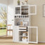 Armoires de garde-manger spacieuses, huche de ferme en MDF pour la cuisine