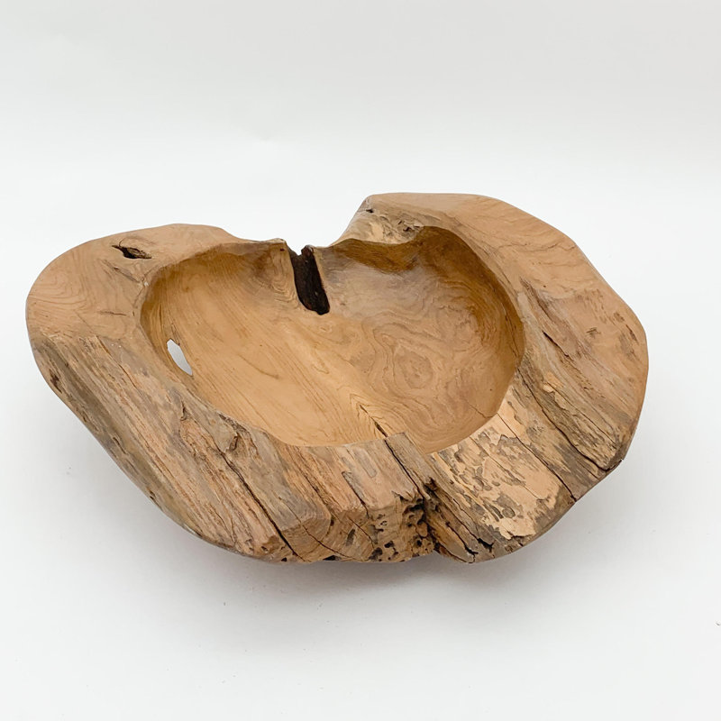 Union Rustic Mandalay Teak Fruit Bowl