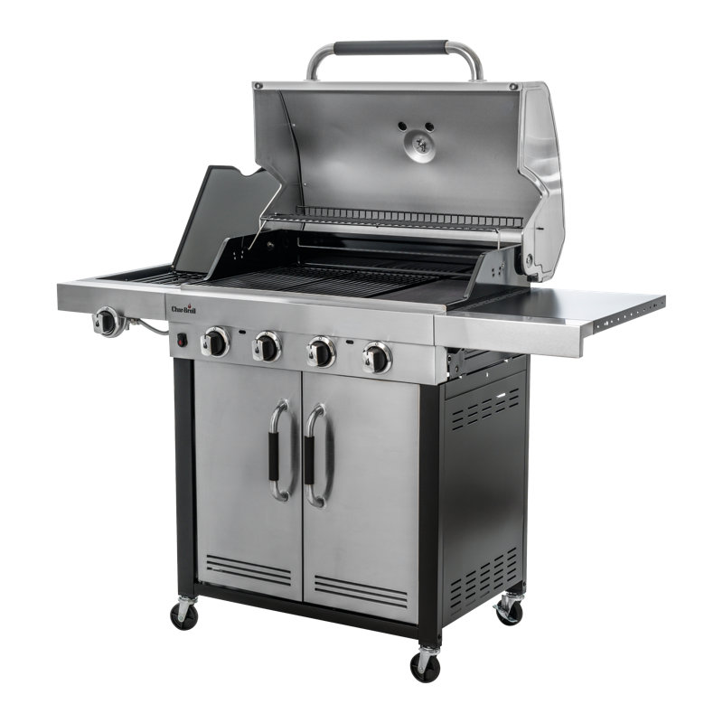 Char-Broil Advantage Series  445S - 4 Burner Gas Barbecue Grill with TRU-Infrared  technology, Stainless steel Finish