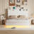 Full Size Floating Bed Frame With RGB LED Lights & Charging Station-1514910497-1514910502