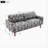 Calvera Modern Loveseat Sofa With Spacious Seating And Stitched Armrests-118964639