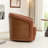Delwood Faux Leather Modern & Comfort Swivel Barrel Chair-1199035863