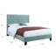 Structure de lit avec tête de lit Upholstedred-1612496637-1612496627