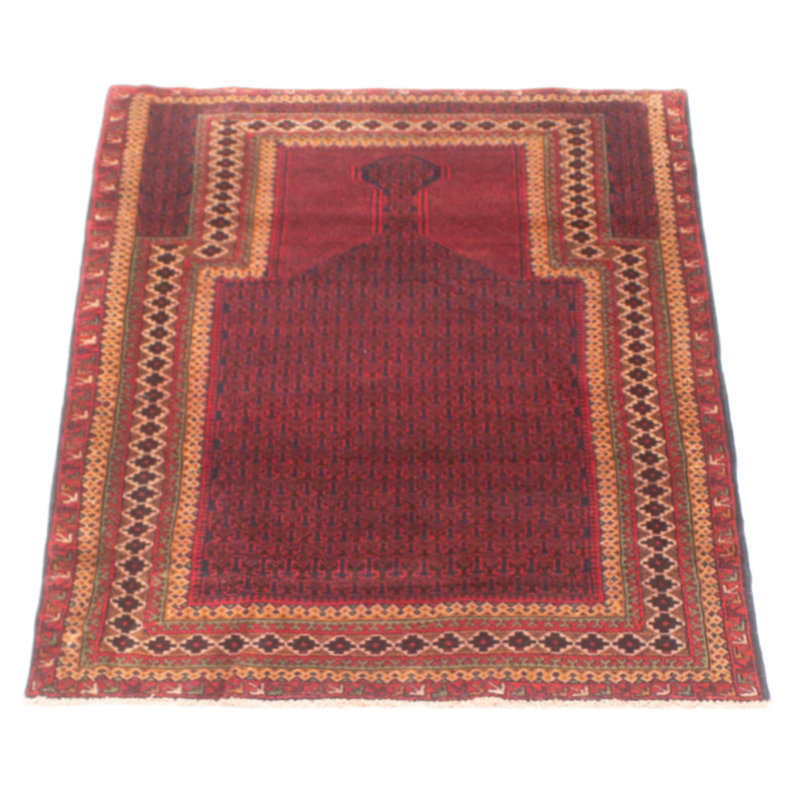 Teimani Burgundy Rug 3'0" x 4'9"