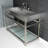Fauceture Rectangular Console Bathroom Sink-50070427
