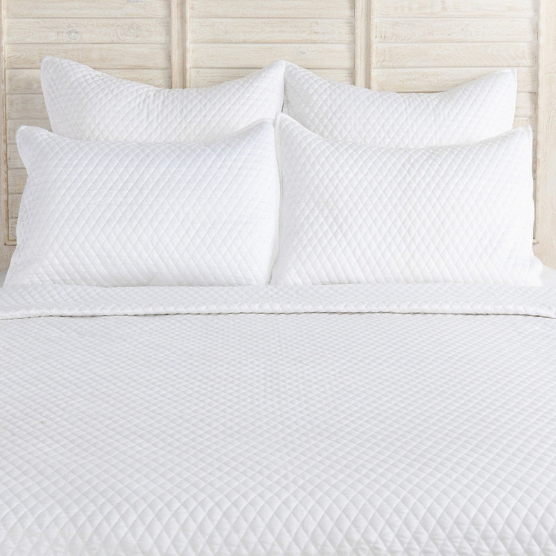 Winthrop Quilt, King Quilt, White