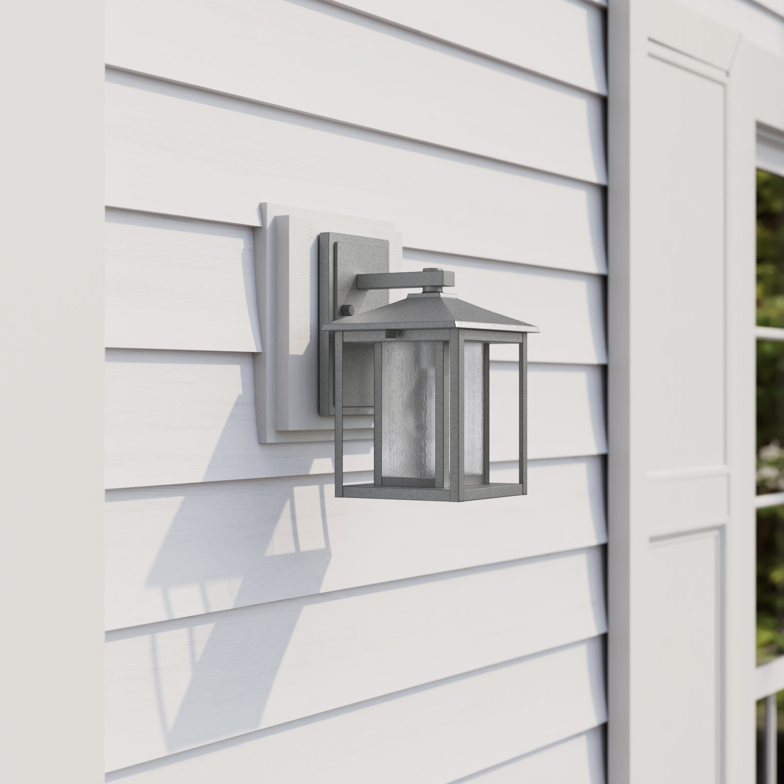 Vermont Single Light Outdoor Wall Light, 11" H x 7" W, 60W A19 Medium, Weathered Pewter