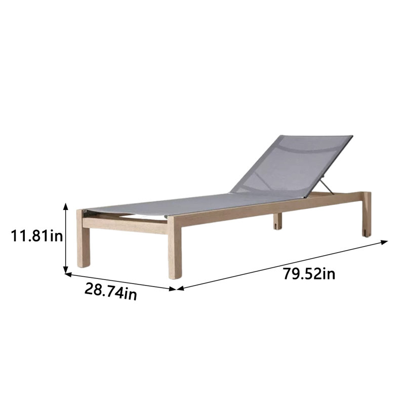 Outdoor Leisure Hotel Beach Pool Deck Chairs Outdoor Chaise Lounge
