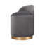 Pouf luxueux en velours gris foncé de 19,7 po x 17,7 po x 27,6 po | Revêtement 100% velours, éponge orthopédique 35 pieds, pieds en bois, capacité de poids: 352 lb | Idéal pour décorer un hôtel baroque, bohémien ou glamour-1075247430