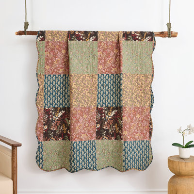Hazel Patchwork Print Throw