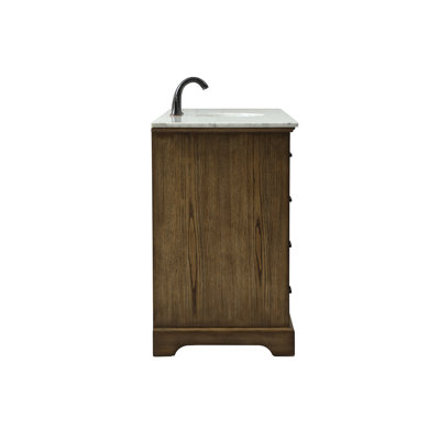 Hermes 60'' Single Bathroom Vanity with Marble Top