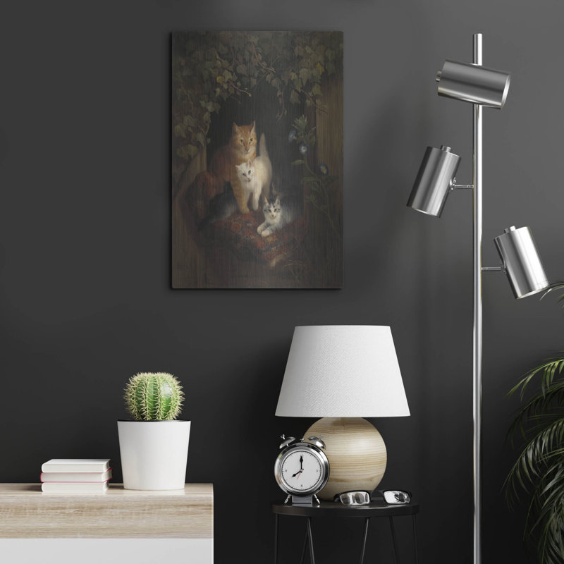 " Cat With Kittens " by MASTERS, 24" H x 16" W