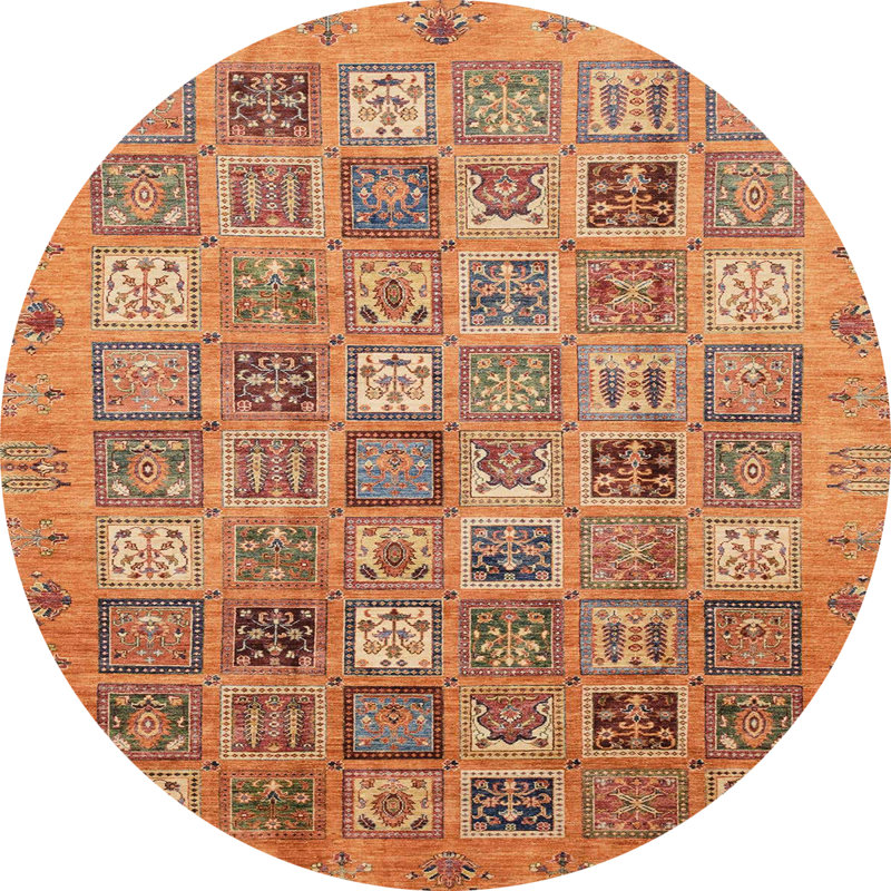 Abstract Indoor Rug, Round 3'