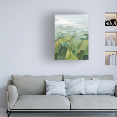 Courtepointe aérienne II sur toile